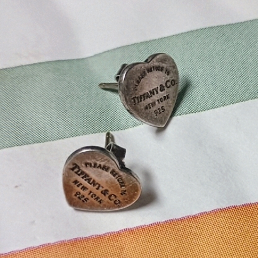 Tiffany & Co. Heart Stud Earring in Silver